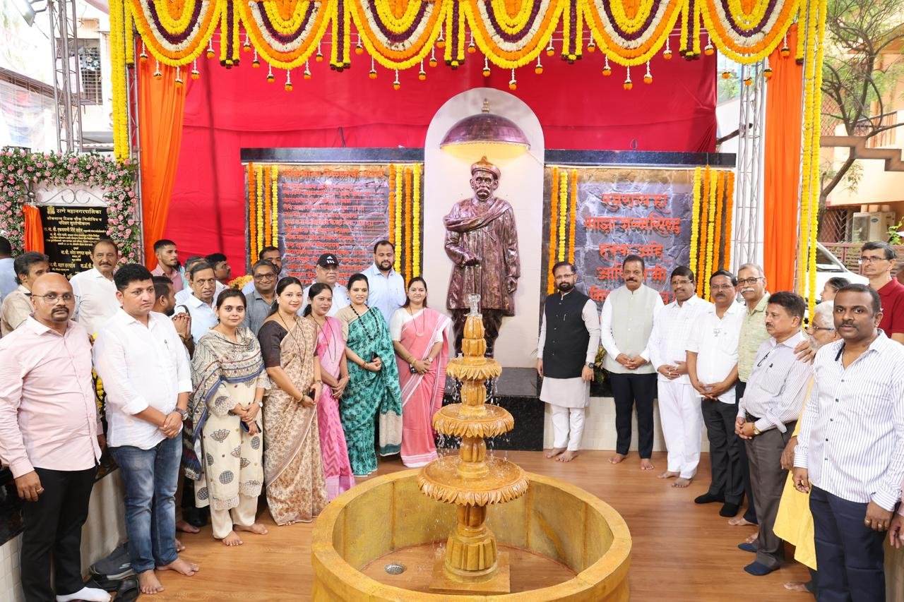 लोकमान्य टिळक चौकातील भित्तिचित्र व सुशोभीकरणाचे खासदार नरेश म्हस्के यांच्या हस्ते लोकार्पण!