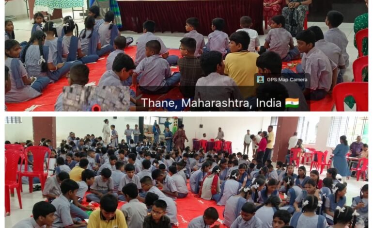 Thane : ‘हर घर तिरंगा’ अभियानांतर्गत ‘तिरंगा राखी’ कार्यशाळा…स्थानिक लोकप्रतिनिधींनी विद्यार्थ्यांचे कौतुक करत दिल्या शुभेच्छा!