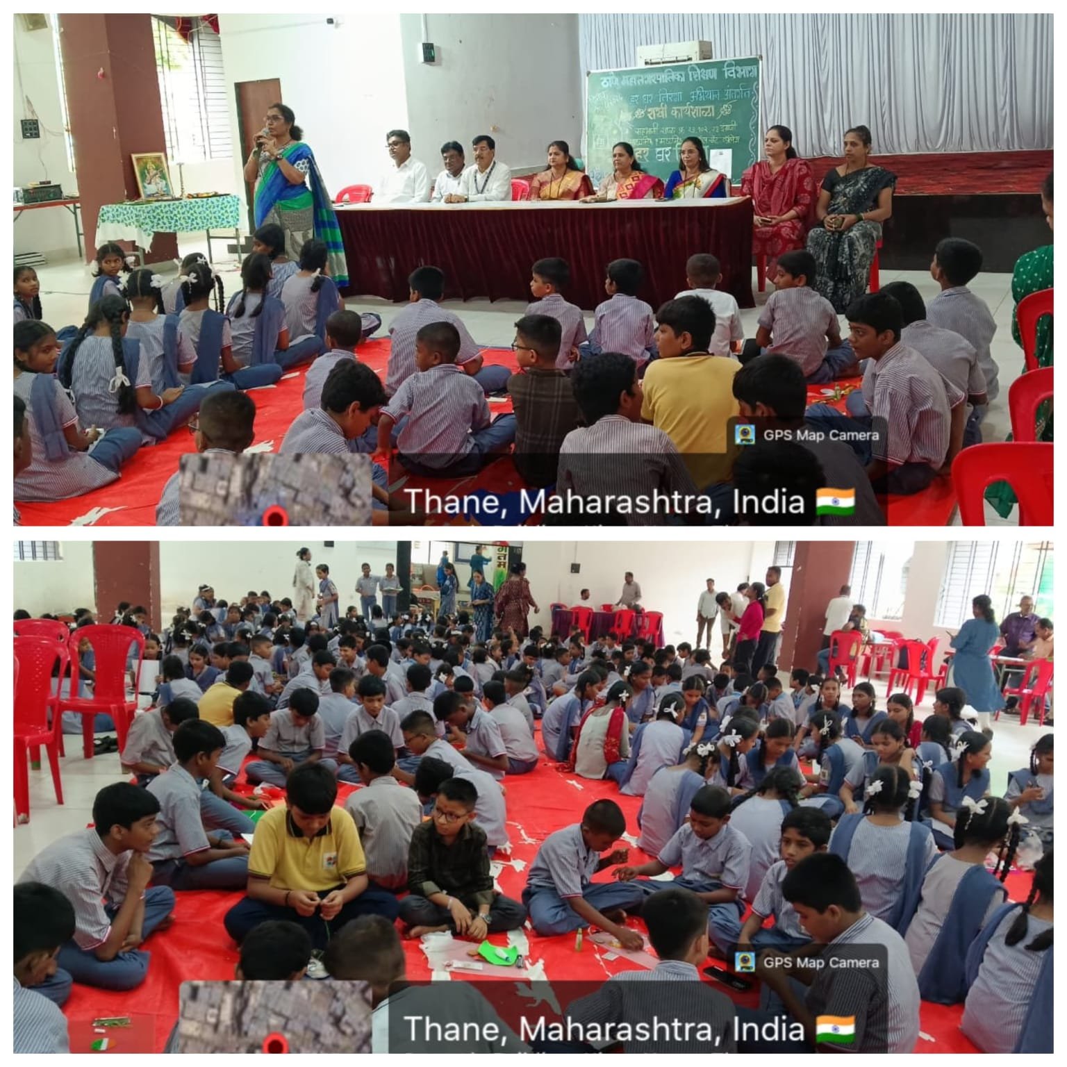 Thane : ‘हर घर तिरंगा’ अभियानांतर्गत ‘तिरंगा राखी’ कार्यशाळा…स्थानिक लोकप्रतिनिधींनी विद्यार्थ्यांचे कौतुक करत दिल्या शुभेच्छा!