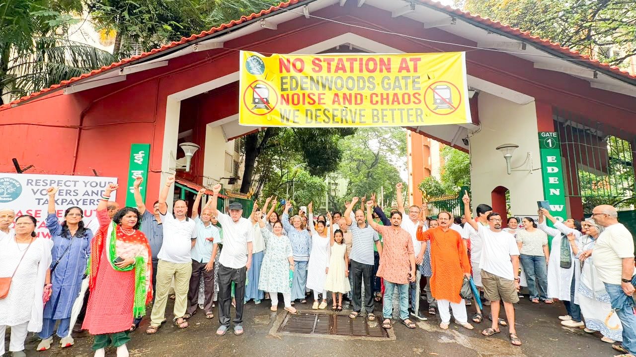 Thane: ईडनवूड्सच्या रहिवाशांचा विकासाला विरोध नाही, मात्र कृपया आमचा परिसर उद्ध्वस्त करू नका…सार्वजनिक वाहतुकीला पाठिंबा मात्र, मार्गात बदलाची मागणी; इडनवूड्सच्या प्रवेश-निर्गमद्वारांवर स्थानक नको…एडनवूड्स रहिवाशांची ठाणे रिंग रेल्वेबाबत भूमिका स्पष्ट भूमिका!