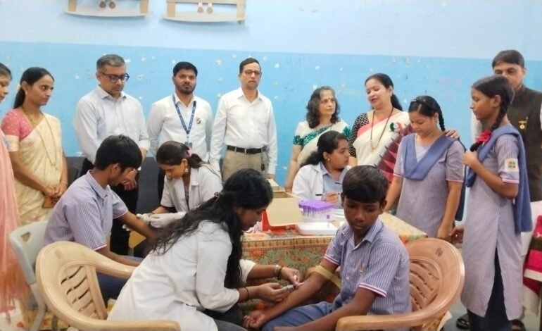 Thane : ठामपा शाळांतील विद्यार्थ्यांची हिमोग्लोबिन तपासणी शिबिराचे उद्घाटन!