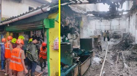 Thane: ठाण्यातील उपवन औद्योगिक क्षेत्रातील प्लास्टिक शीट बनवणाऱ्या कंपनीला भीषण आग!