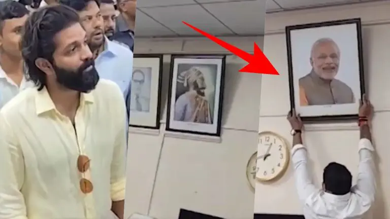 Amit thackrey: छत्रपती शिवाजी महाराजांच्या फोटोच्या अगदी शेजारी पंतप्रधान मोदींचा फोटो.. अमित ठाकरेंच्या सूचनेनंतर फोटो काढला, पुण्यात राजकीय चर्चांना उधाण!