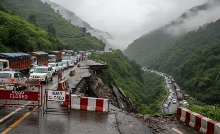 माळशेज घाट मार्ग बंद; पर्यायी रस्त्यावर वाहनांच्या रांगा, हजारो प्रवाशांचा खोळंबा!