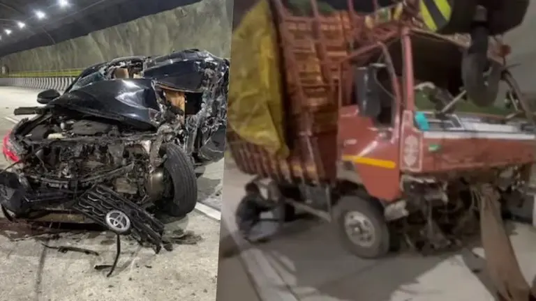 मुंबई-पुणे मिसिंग लिंकवर भीषण अपघात: फॉर्च्युनर-टेंपो धडकेत एकाचा मृत्यू, चार जण जखमी!
