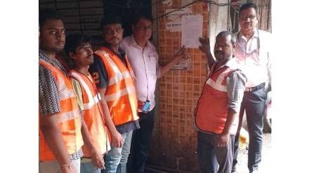 भिवंडी दुर्घटनेनंतर मुंब्र्यातही धोकादायक इमारतीचा इशारा; धूम अपार्टमेंटच्या कॉलमला तडे, रहिवाशांना स्थलांतराच्या सूचना!