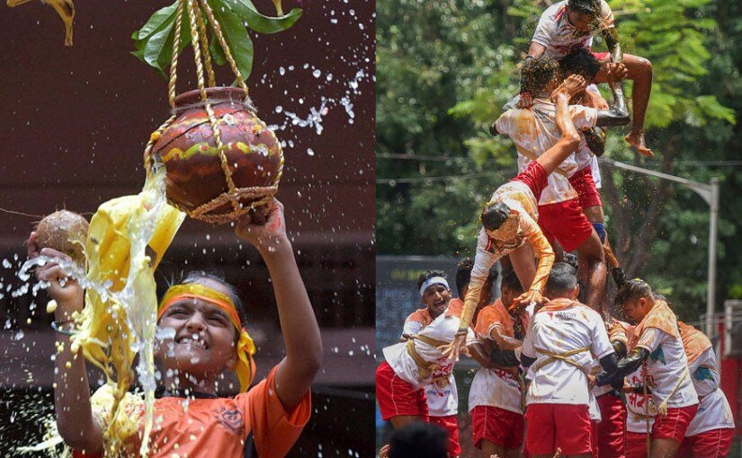 Thane dahihandi festival : ठाण्यात दहिहंडीचा उत्साह: कोट्यवधींच्या बक्षिसांची लुटालूट अन् गोविंदा पथकांची गर्दी!